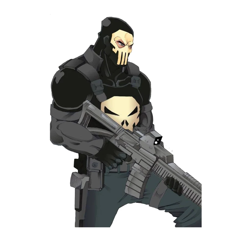 استیکر لپ تاپ و موبایل مدل سریال طرح پانیشر مارول مجازاتگر Punisher Marvel کد 4100 