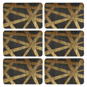 زیربشقابی طرح کلاسیک کد 8809 بسته 6 عددی 