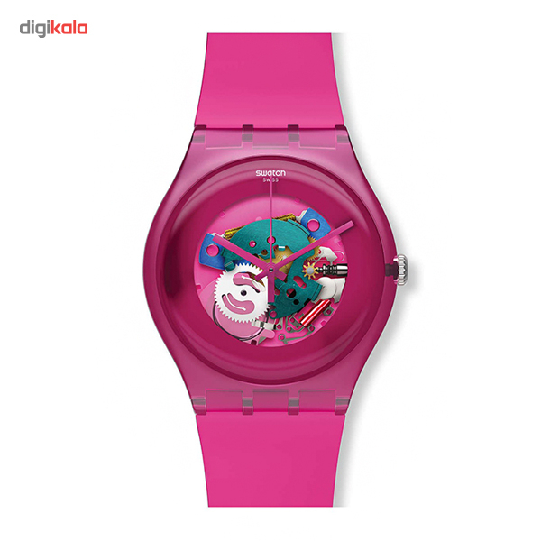 ساعت مچی عقربه ای سواچ SUOP100 طرح 1