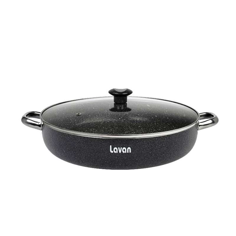 تابه لاوان مدل تیتان بدون لبه سایز 28