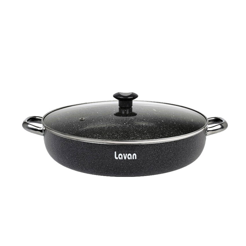 تابه لاوان مدل تیتان بدون لبه سایز 28