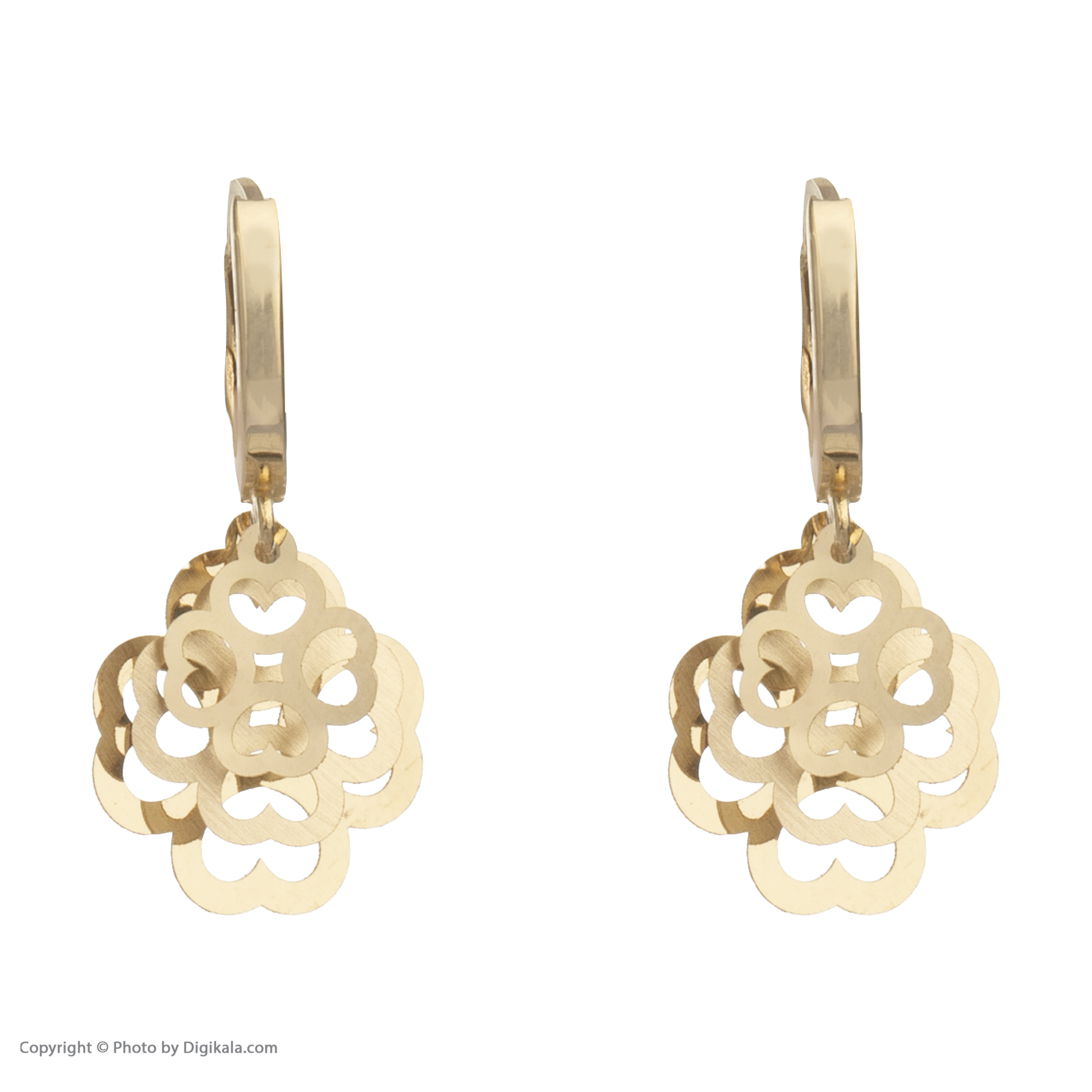 گوشواره طلا 18 عیار زنانه گالری یارطلا کد AG27-3