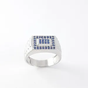 انگشتر نقره مردانه مدل ساعتی 