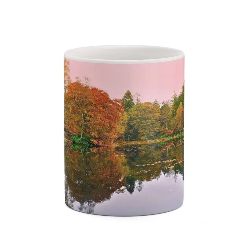 ماگ کاکتی مدل منظره پاییزی کد mgh18550