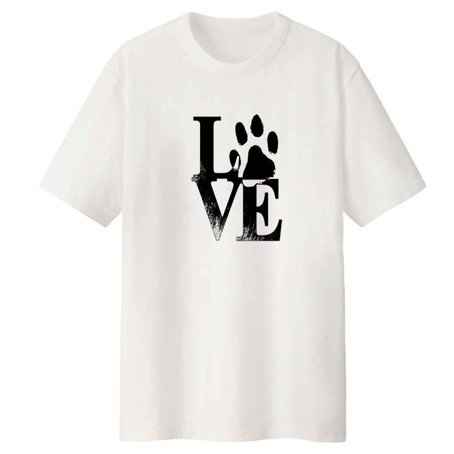 تی شرت لانگ آستین کوتاه  مردانه مدل LOVE DOG کد LL248 S