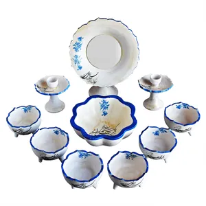 مجموعه ظروف هفت سین 10 پارچه مدل آراگل