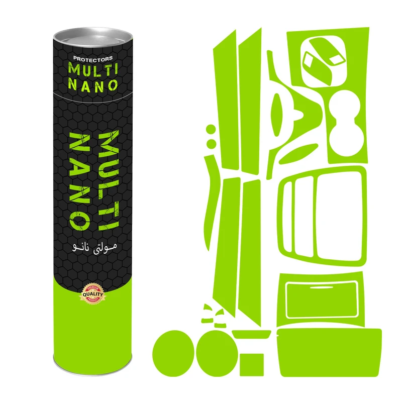 برچسب محافظ مانیتور و کنسول خودرو مولتی نانو مدل X-F1B مناسب برای  کی ام سی T8 مجموعه 19 عددی