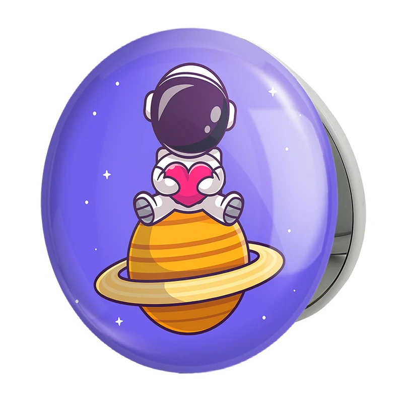 آینه جیبی خندالو طرح فضانورد مدل تاشو کد 25108 