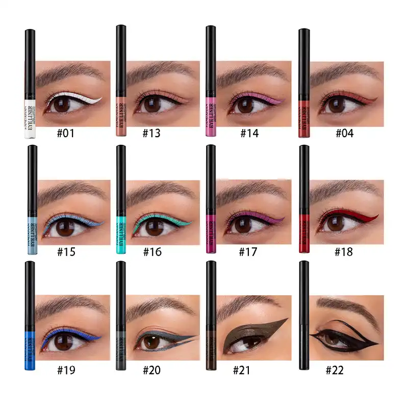 خط چشم هندیان مدل رنگی کد B مجموعه 12 عددی