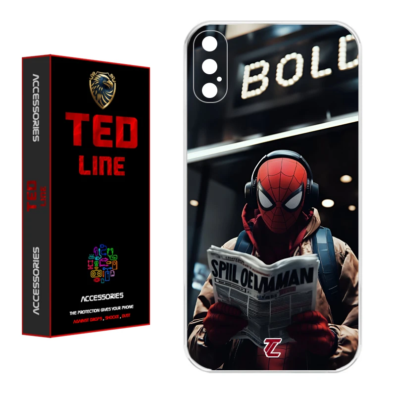 کاور تدلاین طرح مرد عنکبوتی کد 1155 مناسب برای گوشی موبایل اپل Iphone X / XS
