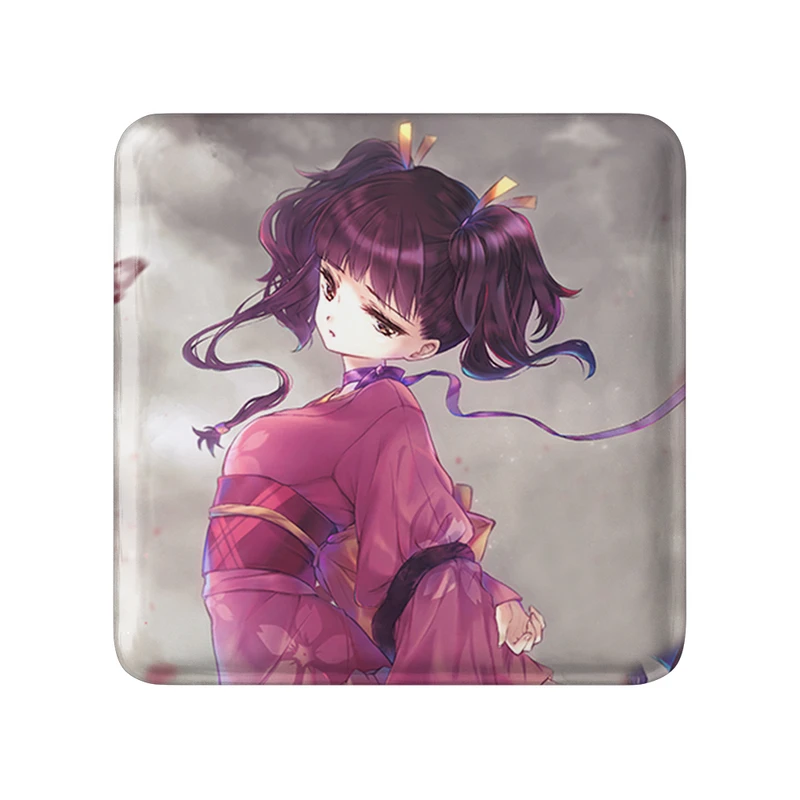 مگنت خندالو طرح مومی انیمه کابانری (Kabaneri) مدل مربعی کد 35981