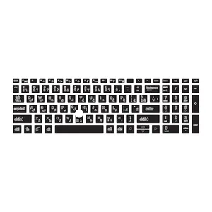 برچسب حروف فارسی کیبورد توییجین و موییجین مدل black 01 مناسب برای لپ تاپ اچ اپی Zbook 15 G5-G6