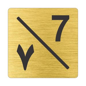 تابلو نشانگر طرح پلاک واحد شماره 7 مدل TR-131
