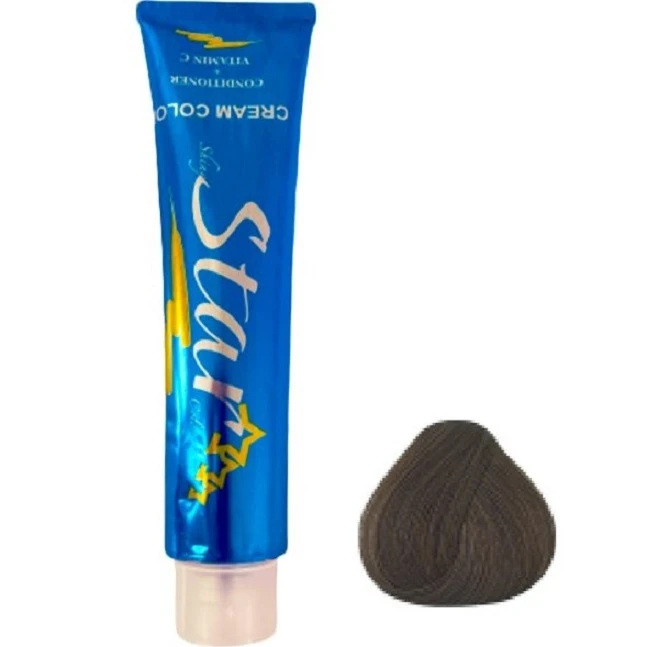 رنگ مو استار شماره 4.3 حجم 120 میلی‌لیتر رنگ قهوه‌ای زیتونی