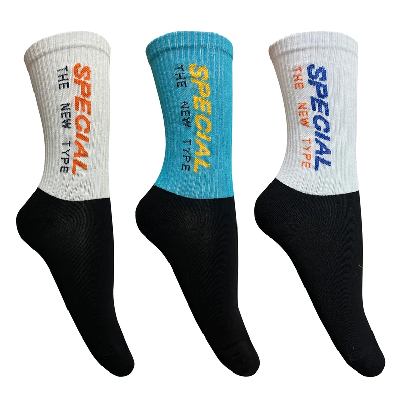 جوراب ساق بلند مردانه تن پوش هنگامه مدل پنبه کش اسپرت اسپشیال مجموعه 3 عددی