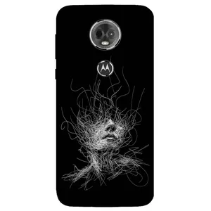 Megafone Face Sketch 7423 Cover For Motorola Moto E5 Plus