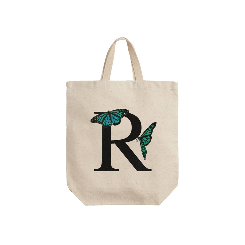 ساک خرید ترمه طراحان ایده مدل حرف R پروانه ای کد cfp3020 - S