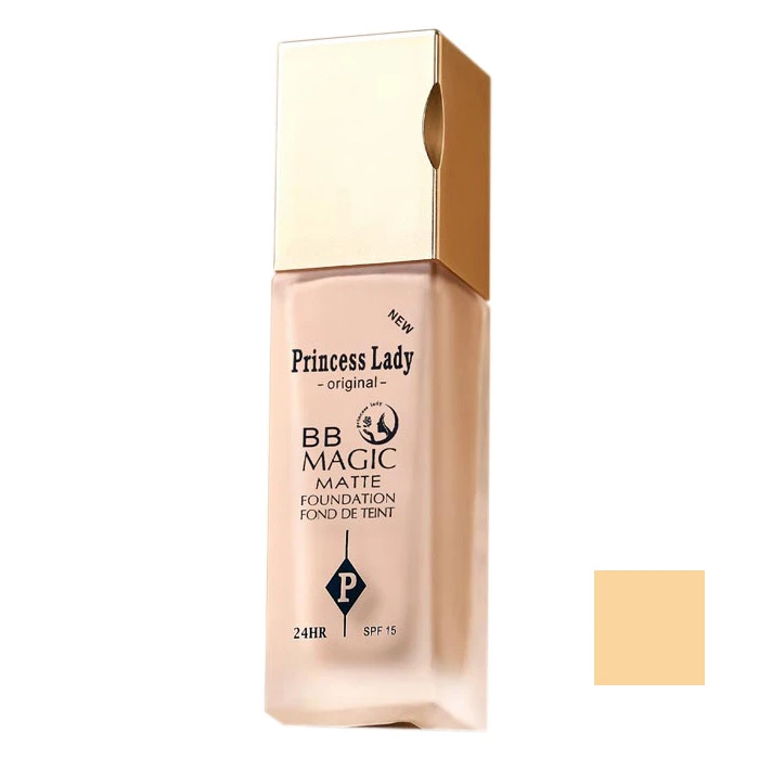 کرم پودر BB مایع spf 15 پرنسس لیدی مدل مجیک شماره 101 مناسب برای انواع پوست حجم 46 میلی‌لیتر