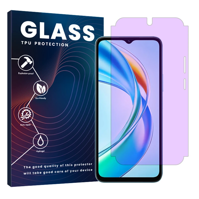 محافظ صفحه نمایش فیلتر بنفش گلس مدل Eye care مناسب برای گوشی موبایل آنر X5b