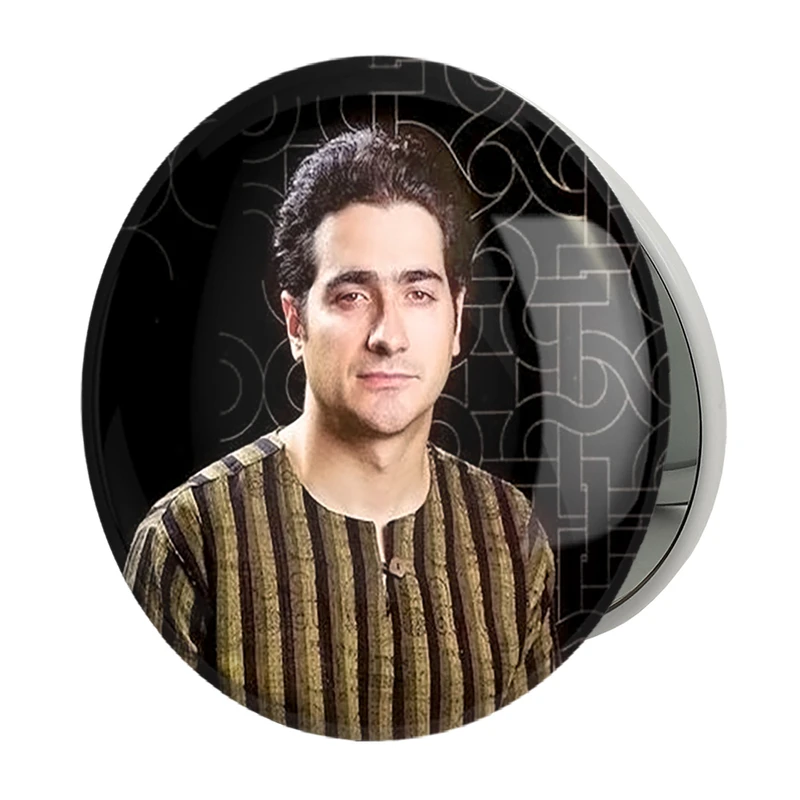 آینه جیبی خندالو طرح همایون شجریان مدل تاشو کد 4035 