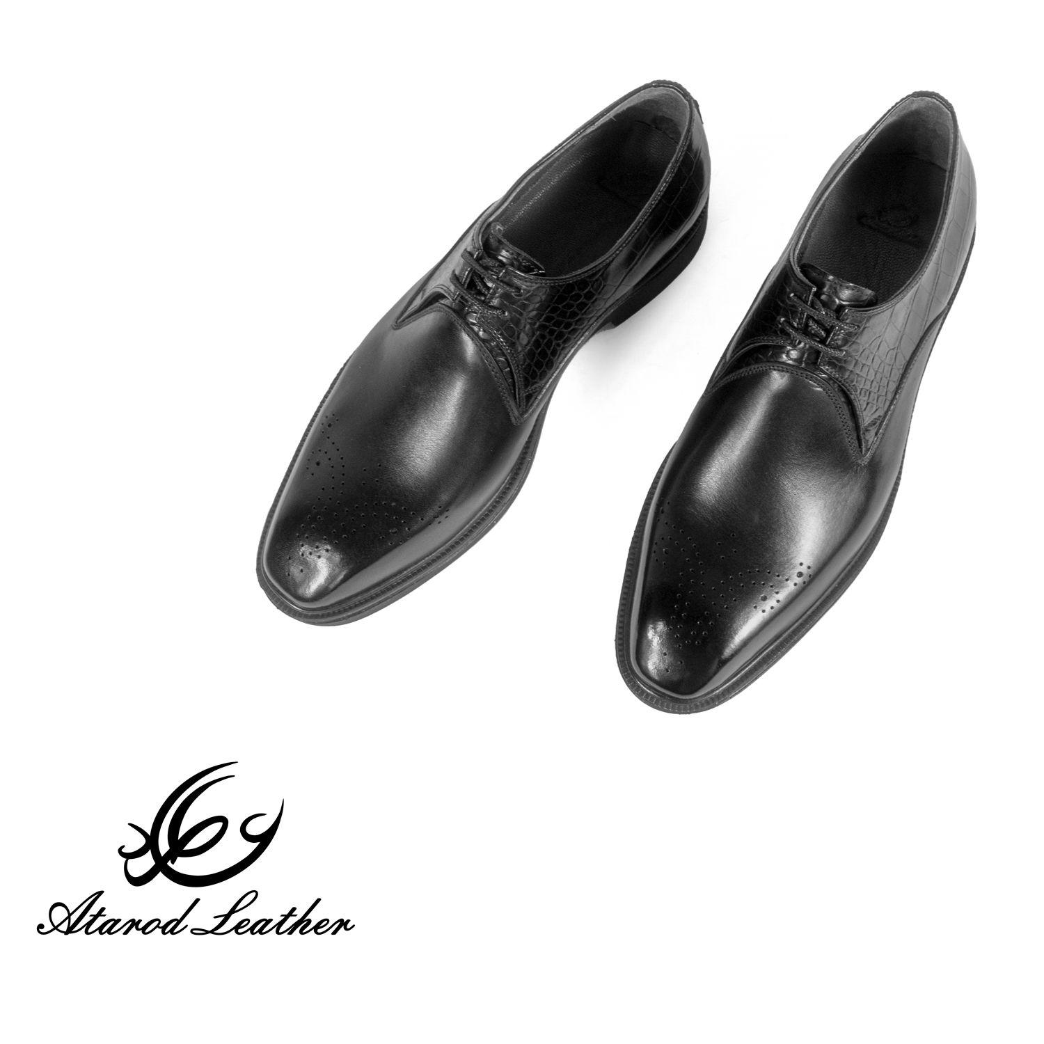 کفش مردانه چرم عطارد مدل چرم طبیعی کد SH243 - - 6