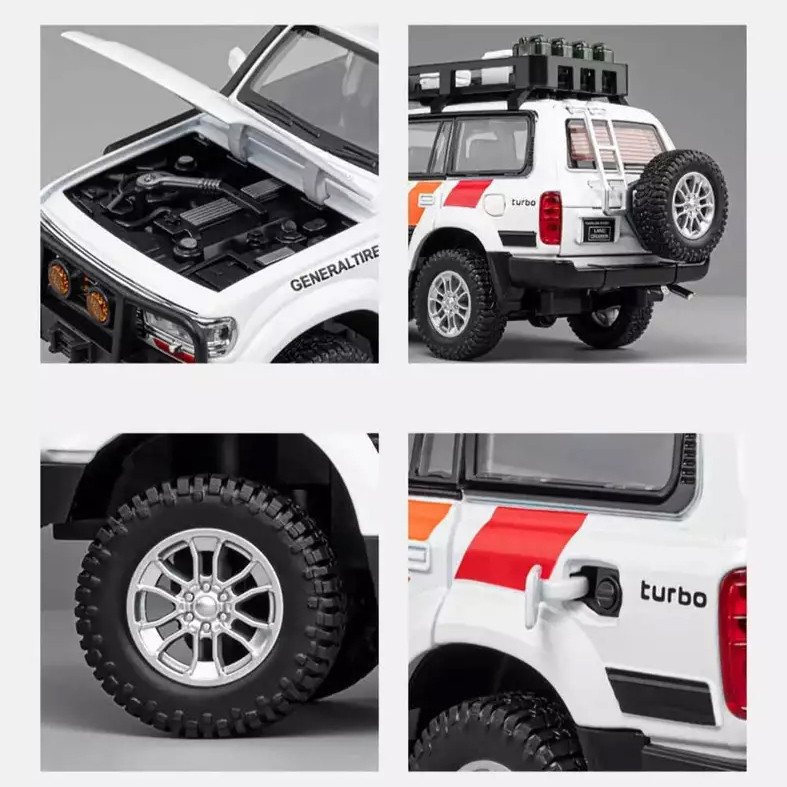 ماکت ماشین چه ژی مدل تویوتا لندکروزر Toyota Land Cruiser LC80 کد W100