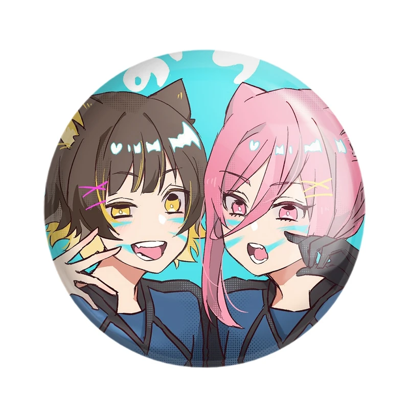 پیکسل خندالو مدل هیوما و مگورو انیمه بلو لاک Blue Lock کد 24399