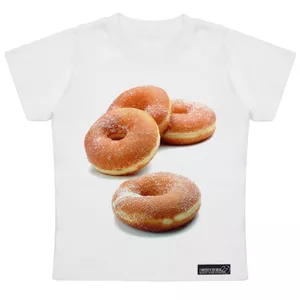 تی شرت آستین کوتاه دخترانه 27 مدل Doughnut کد MH1416