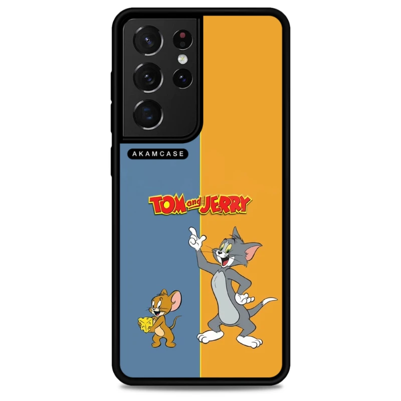 کاور آکام مدل AMC-WSGS21U-TOM & JERRY17 مناسب برای گوشی موبایل سامسونگ Galaxy S21 Ultra