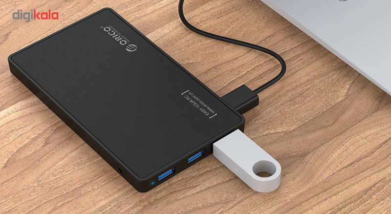 قاب اکسترنال هارددیسک 2.5 اینچی USB 3.0 اوریکو مدل 2588H3 به همراه هاب