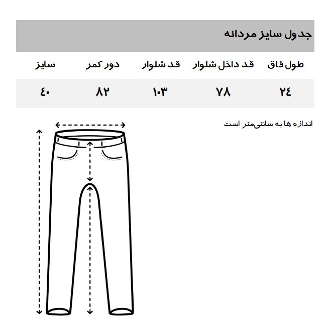 شلوار جین مردانه مانگو مدل BK092PAT -  - 5