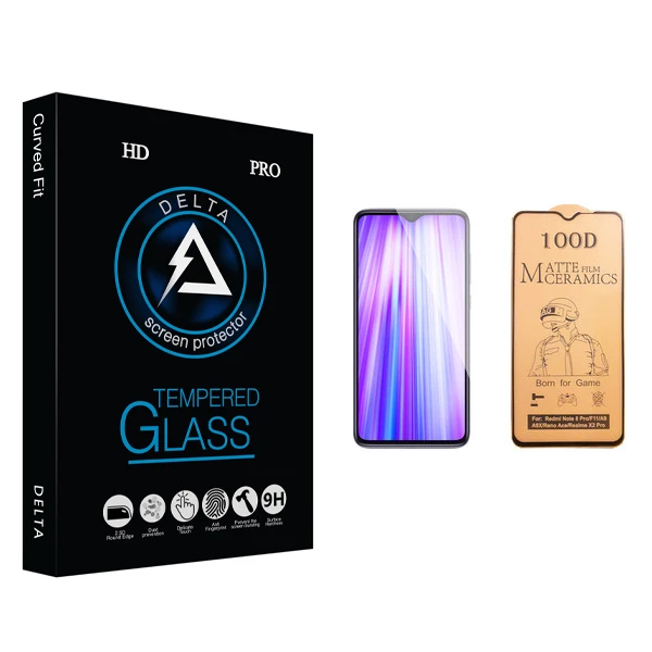 محافظ صفحه نمایش سرامیکی دلتا مدل Fit مناسب برای گوشی موبایل شیائومی Redmi Note 8 Pro