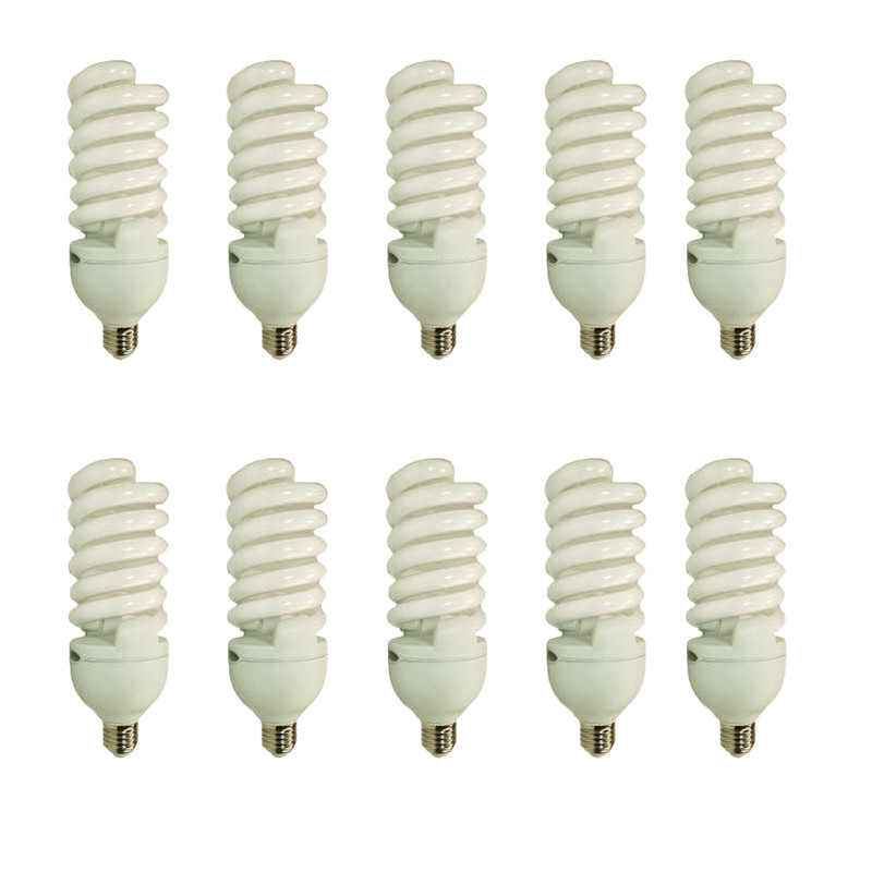 لامپ کم مصرف 65 وات لامپ نور مدل پیچ پایه E27 بسته 10 عددی