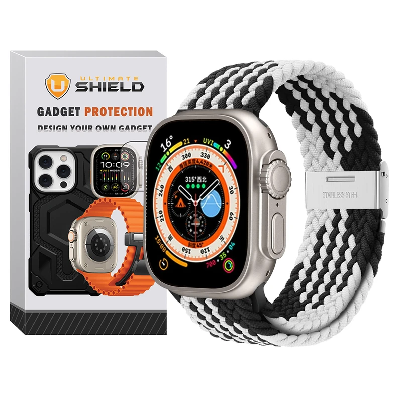 بند آلتیمیت شیلد مدل Braided GK مناسب برای اپل واچ Ultra 2 سایز 49mm