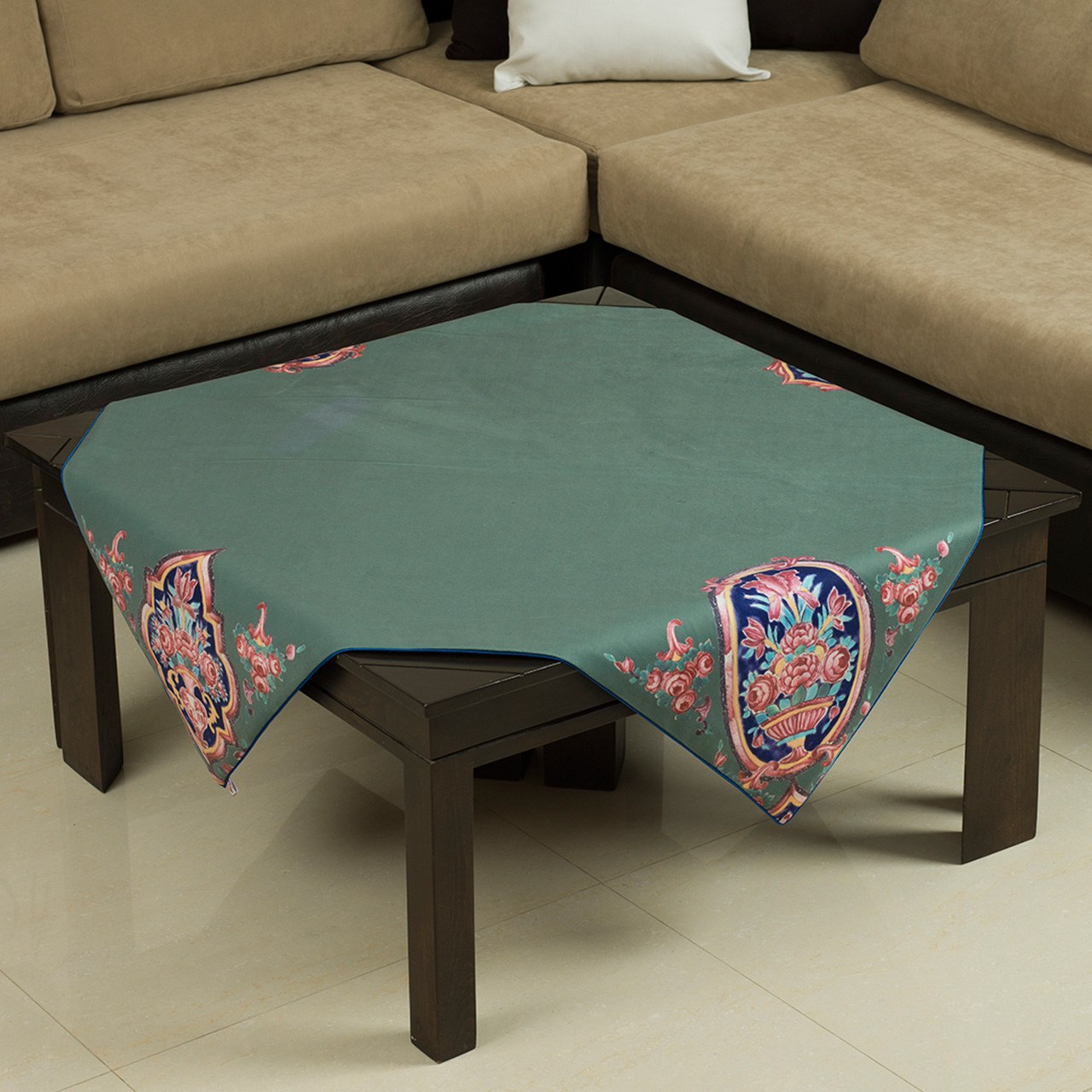 رومیزی پرووال مدل T3-047 - سایز 100 × 100 سانتی متر رومیزی پرووال مدل T3-047 - سایز 100 × 100 سانتی متر
