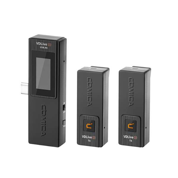 ست میکروفن بی سیم کامیکا مدل VDLive10 USB مجموعه 3 عددی