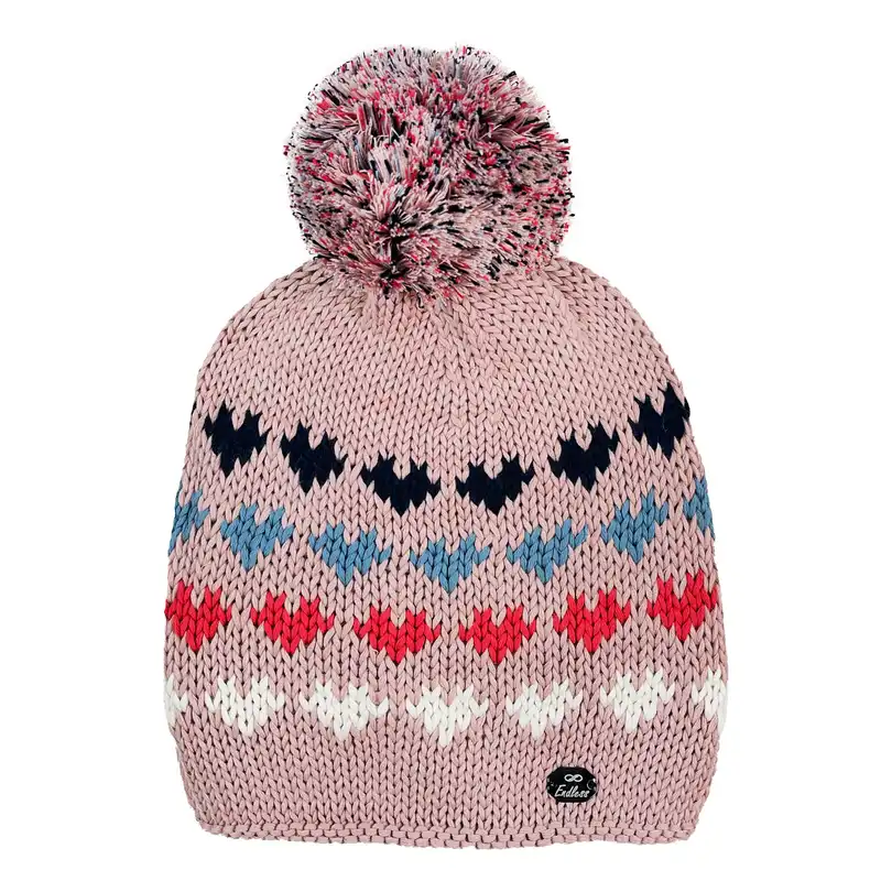 ست کلاه و شال گردن و دستکش بچگانه اندلس مدل 67001 رنگ صورتی