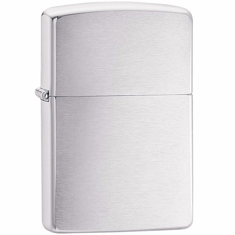 فندک زیپو مدل Reg Satin Chrome کد 205