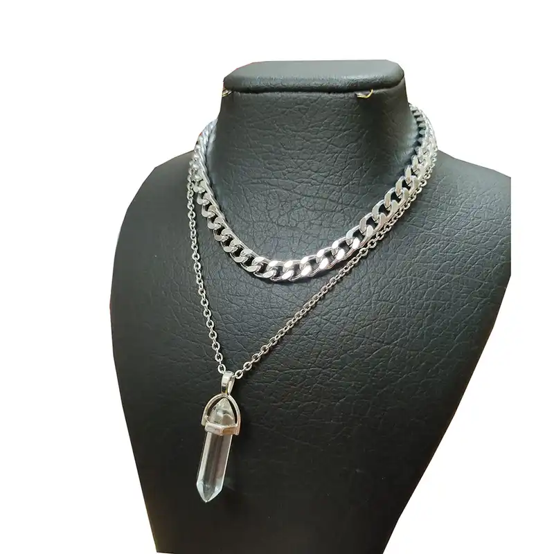 گردنبند دخترانه مدل چاکرا دو ردیف