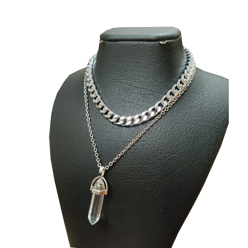 گردنبند دخترانه مدل چاکرا دو ردیف