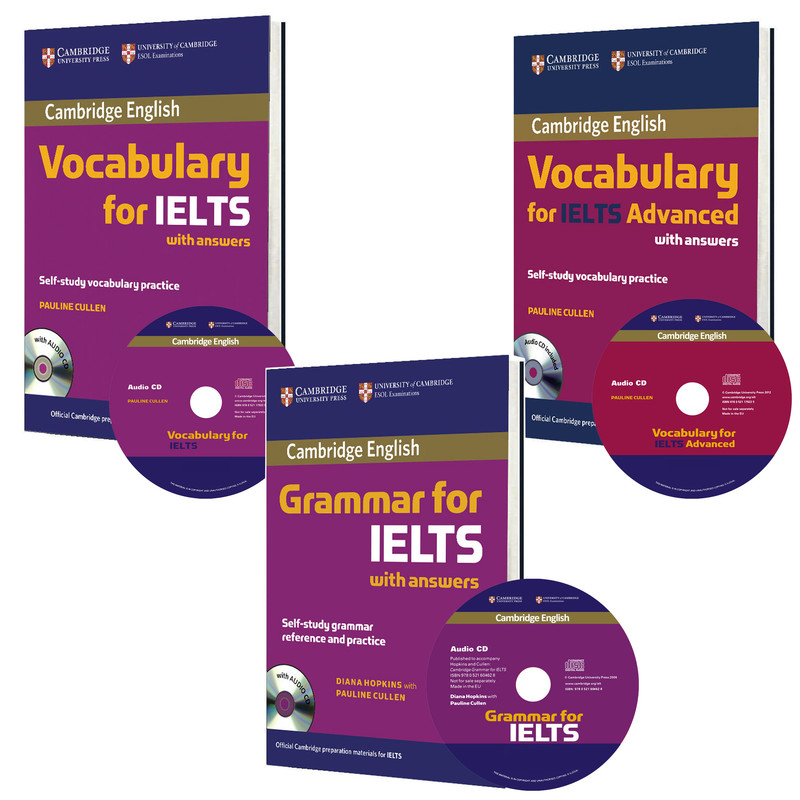 کتاب Cambridge Grammar and Vocabulary for IELTS اثر Diana Hopkins and Pauline cullen انتشارات کمبریج 3 جلدی