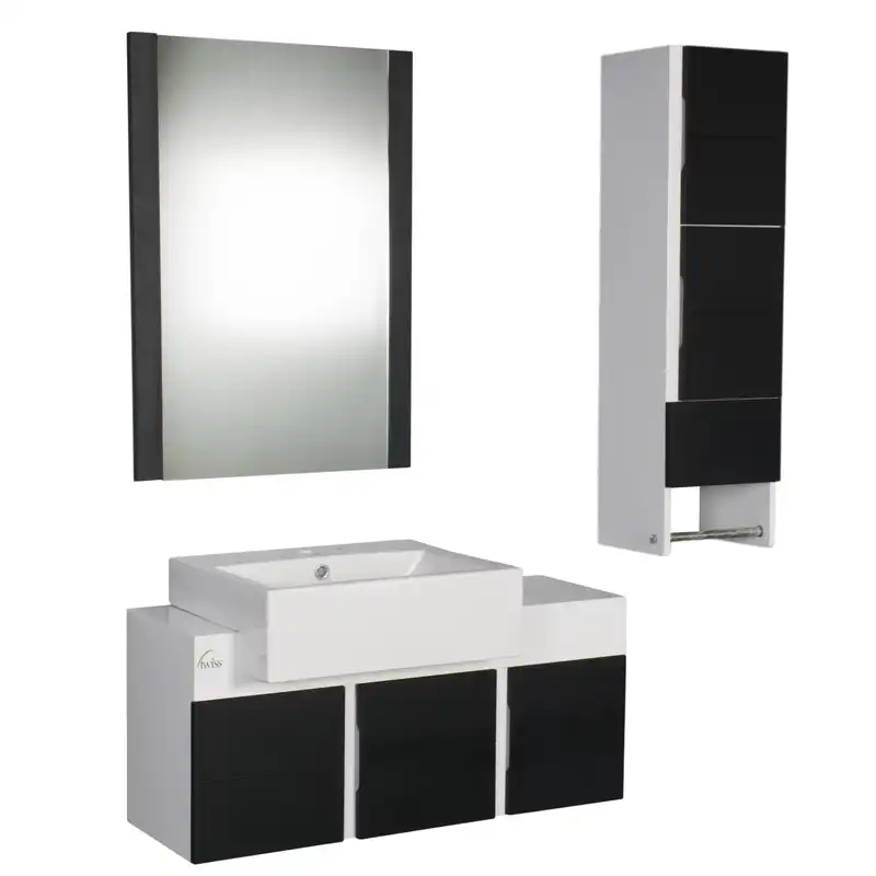 ست کابینت و روشویی توییس مدل tws 1017 به همراه آینه و باکس