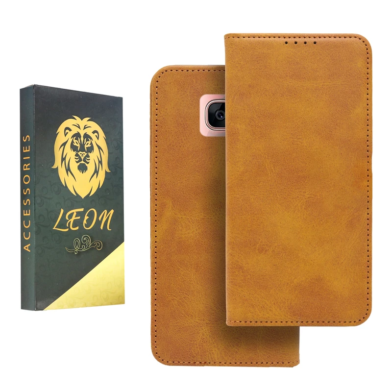 کیف کلاسوری لئون مدل Spork مناسب برای گوشی موبایل سامسونگ Galaxy S7 Edge