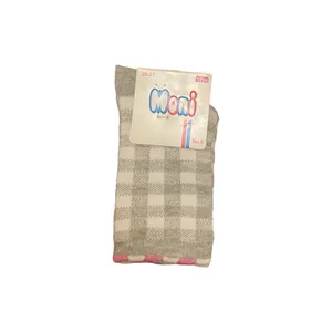 جوراب ساق بلند دخترانه مونی مدل چهارخانه