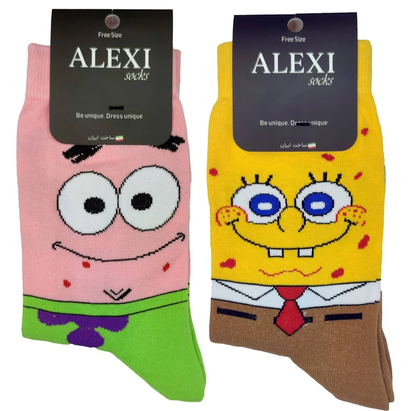 جوراب ساق بلند الکسی مدل SC069 بسته 2 عددی