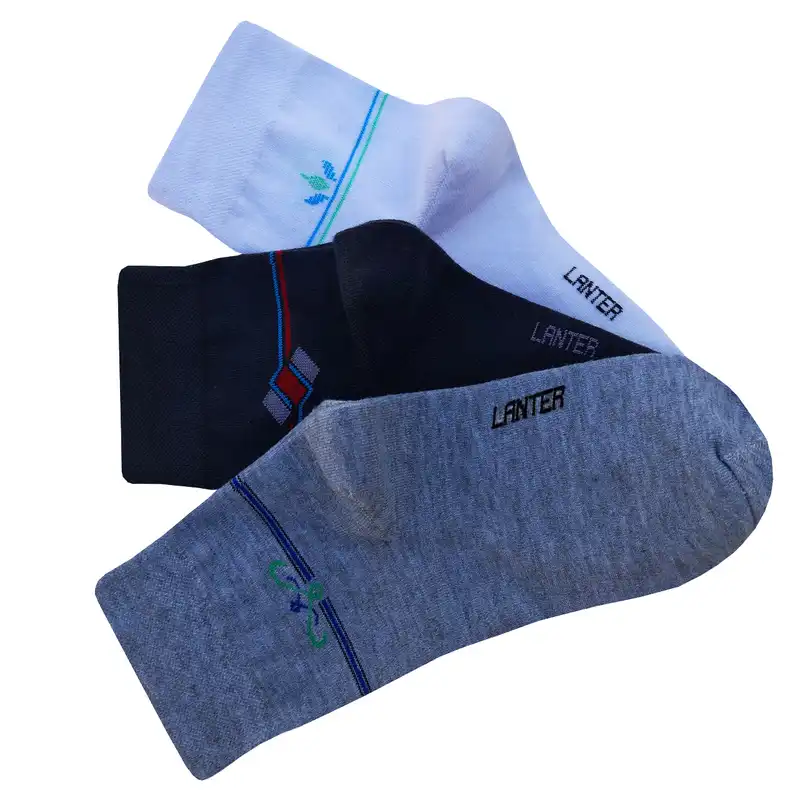 جوراب ساق کوتاه مردانه لنتر کد RT-06 مجموعه 6 عددی