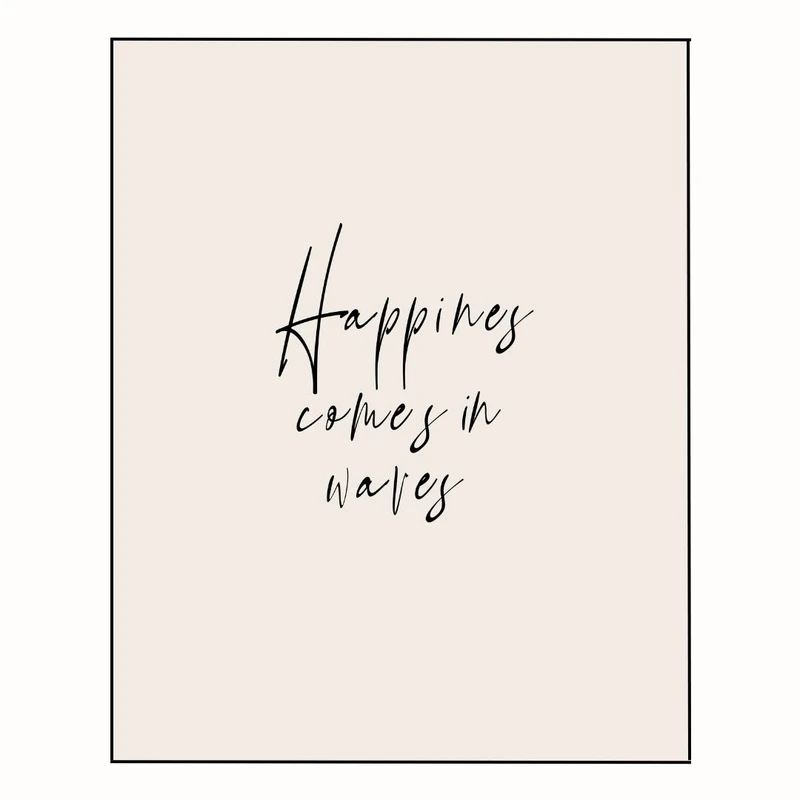 پوستر مدل خوشبختی در موج‌ها می‌آید