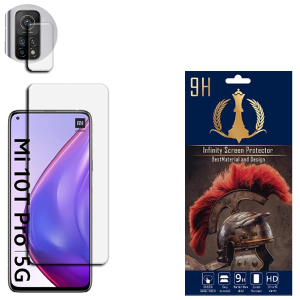  محافظ لنز دوربین اینفینیتی مدل PRO MAX مناسب برای گوشی موبایل شیائومی MI 10T / MI 10T PRO / REDMI K30S به همراه محافظ صفحه نمایش