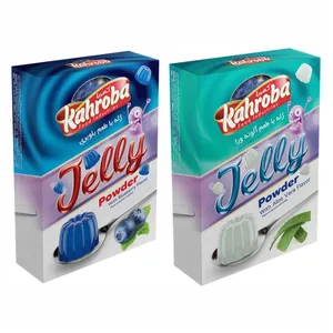 پودر ژله بلوبری و آلوئورا کهربا - 100 گرم مجموعه 2 عددی