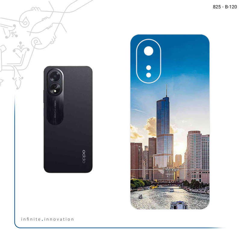 برچسب پوششی ماهوت مدل City of Chicago مناسب برای گوشی موبایل اپو A38